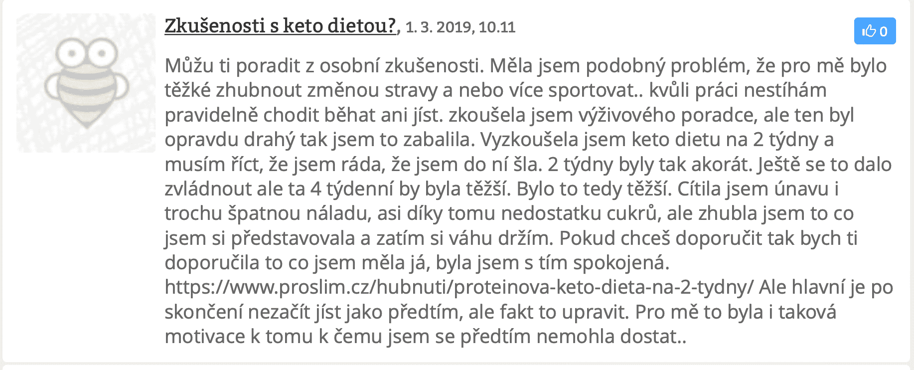 Zkušenost s Proslim v diskuzním fóru ProMaminky.cz