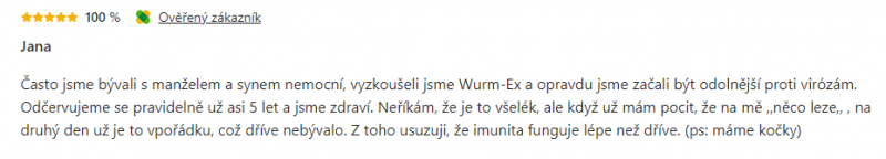 wurm-ex zkušenosti